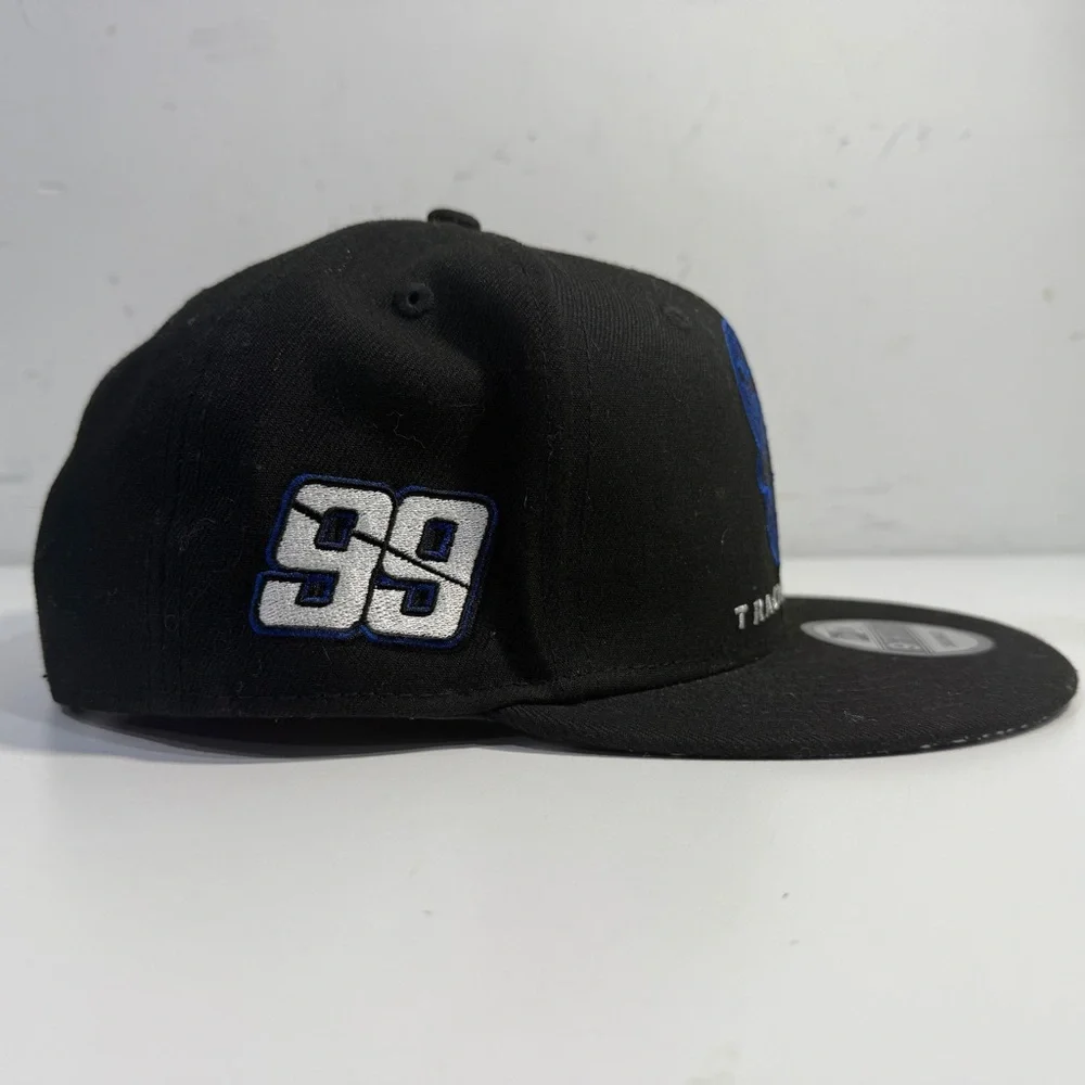 New Era TrackHouse NASCAR Cap Hat Snap Back Blue Black Skull 99 Logo